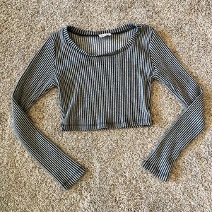 Striped crop top